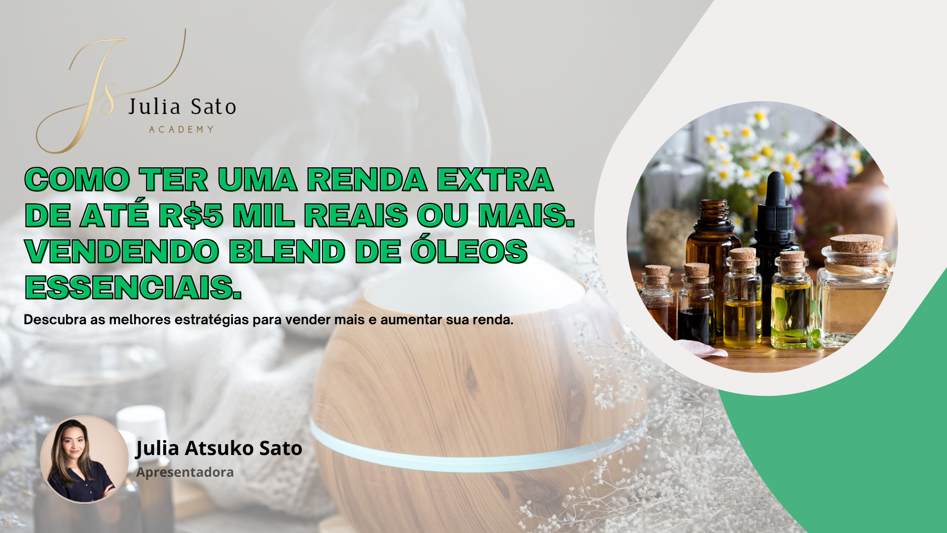 Treinamento - Desenvolva Blends com Óleos Essenciais, e fature de 3 a 5 Mil ou mais!