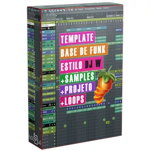 Imagem de capa para o Curso online Template | Fl Studio | Base de Funk Estilo Dj W | Projeto | Samples | Loops