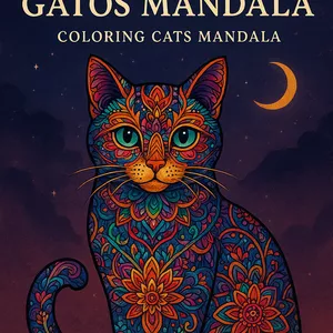 Imagen de portada para Ebook Relájate y Disfruta: Arte Terapia Mandalas de Gatos