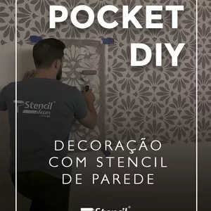 Imagem de capa para o Curso online APLICAÇÃO DE STENCIL DE PAREDE - CURSO POCKET