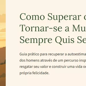 Imagem de capa para o Ebook Como Superar o Ex e Tornar-se a Mulher que Sempre Quis Ser