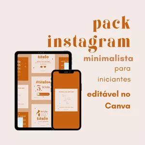 Imagem principal do produto Pack Instagram minimalista 