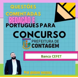 Imagem de capa para o Ebook Questões CEFET (Comentadas): única com propostas e modelo de redação