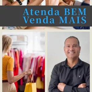 Imagem de capa para o Ebook Atenda Bem Venda Mais