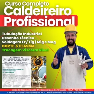 Imagem do curso Curso Completo Caldeiraria + Traçador Visceral Profissional ( Vídeo aulas + PDF)