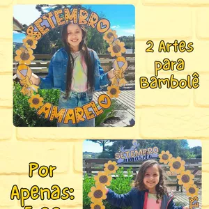 Imagem de capa para o Ebook KIT 2 ARTES BAMBOLÊ SETEMBRO AMARELO 💛🎗️🌻