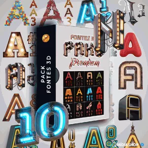 Cover image for Online course  3D Text Effects Master Bundle Png