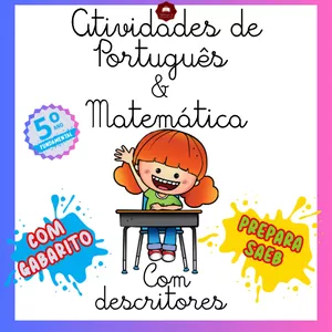 Imagem de capa para o Ebook ATIVIDADES DE PORTUGUÊS E MATEMÁTICA - 5º ANO COM DESCRITORES