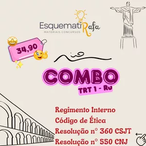 Imagem de capa para o Ebook COMBO TRT 1ª Região