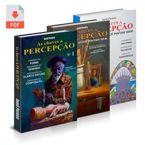 Imagem do curso Combo Livros 1, 2 e 3 - As Chaves à Percepção - Tudo para você pintar bem (eBooks)