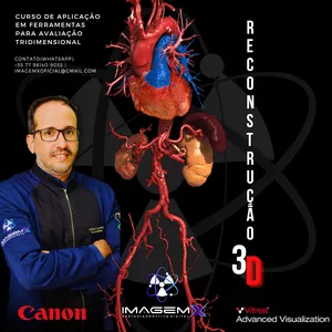 Imagem do curso Reconstrução 3D com Alta Qualidade e Realismo - Tomografo Canon / Vitrea