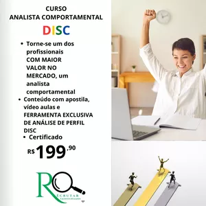 Imagem de capa para o Curso online Curso Analista comportamental DISC