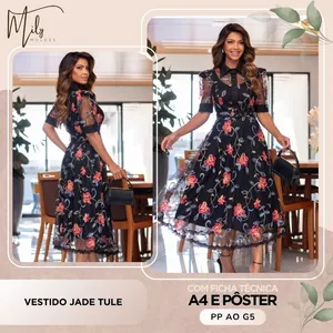 Imagem de capa para o Ebook Vestido Jade Tule