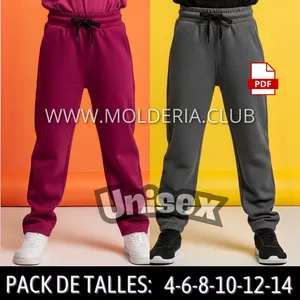 Imagen de portada para Curso online Molde Patrón Pantalón Jogging Jogger de Niños