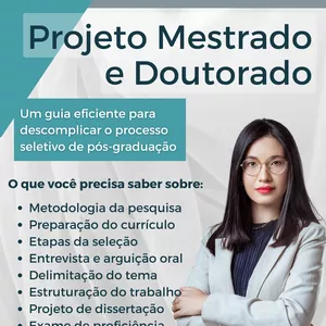 Imagem de capa para o Ebook Projeto Aprovação em Mestrado e Doutorado