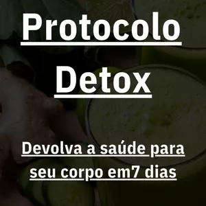 Imagem de capa para o Ebook Protocolo Detox - Devolva a saúde para seu corpo em7 dias