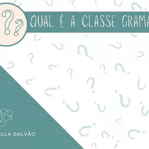 Imagem de capa para o Ebook JOGO: Qual é a classe gramatical?