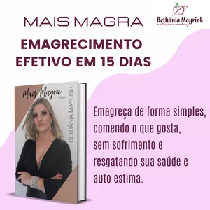 Imagem de capa para o Ebook Ebook de Emagrecimento "Mais Magra com Bethânia Mayrink"