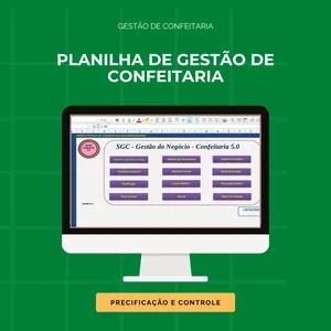 Curso Planilha Sistema de Gestão de Confeitaria
