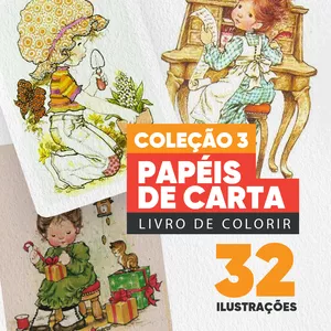 Coleção 3 Livro de colorir Papeis de Carta Sarah Kay por MARCIO GRAFF DA SILVA