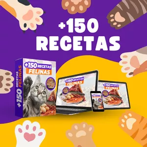 Imagen de portada para Ebook +150 Recetas Felinas eBook V2