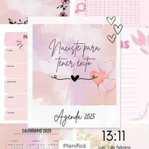 Imagen de portada para Ebook Agenda 2025 "Naciste para Tener Éxito" – Planifica tu año con propósito