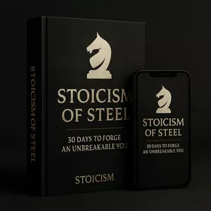 Cover image for Ebook Stoicism of Steel: 30 Days to an Unbreakable Mindset