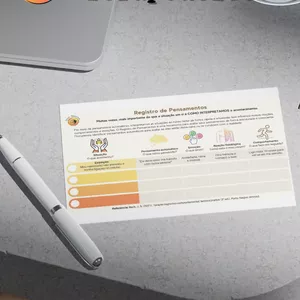 Imagem de capa para o Ebook Registro de Pensamentos: Recurso Terapêutico