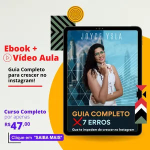 Imagem de capa para o Curso online Guia Completo  para crescer no instagram!