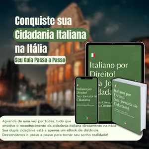 Imagem de capa para o Ebook E-book: Italiano por Direito! Sua Jornada de Cidadania.