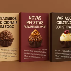 Imagem de capa para o Ebook Manual Brigadeiros sem fogo