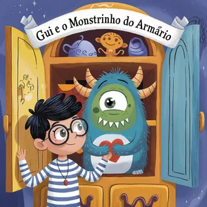 Imagem de capa para o Ebook Ebook Historia Infantil "Gui e o Monstrinho do Armário"