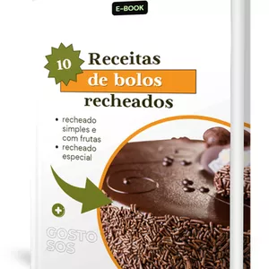 Imagem de capa para o Ebook 10 receitas de bolos recheados