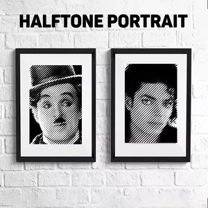 Imagem de capa para o Curso online Halftone Portrait