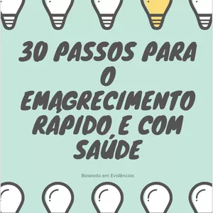 Imagem de capa para o Ebook 30 passos simples para o emagrecimento RÁPIDO