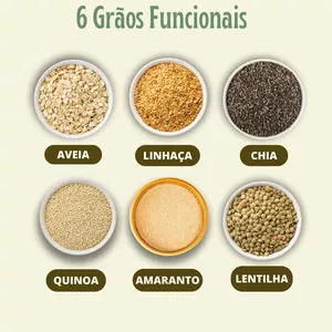 Imagem de capa para o Ebook Fichário de Receitas-Grãos Funcionais