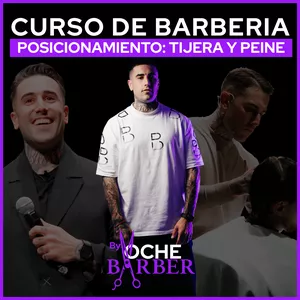 Imagen de portada para Curso online Curso de Babería | Posicionamiento: Tijera y Peine | By Oche Barber