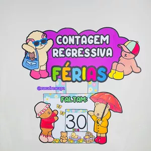 Imagem de capa para o Ebook Contagem regressiva para as férias