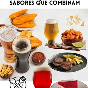 Imagem de capa para o Ebook Guia Prático de Harmonização de Cerveja e Comida: Sabores que Combinam 