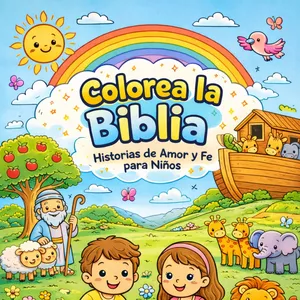 Imagen de portada para Ebook Colorea a Biblia. Historias de Amor y Fe para Niños