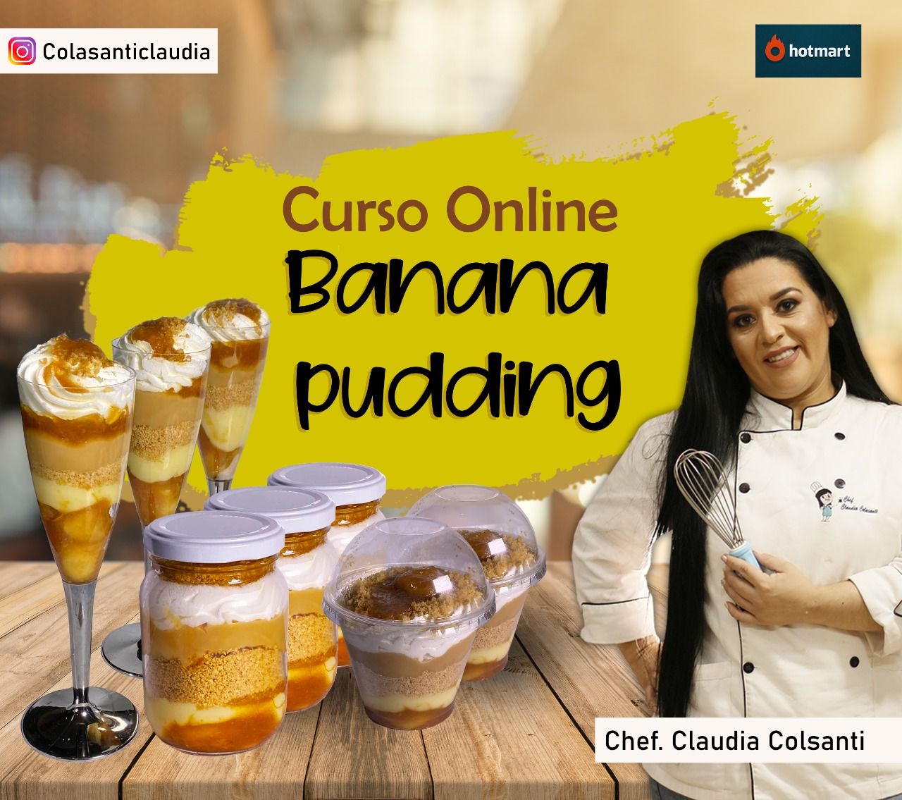 Imagem de Curso de Banana Pudding criado por Claudia Colasanti na hotmart