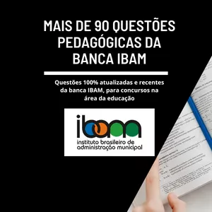 Imagem de capa para o Ebook Mais de 90 questões pedagógicas da Banca IBAM