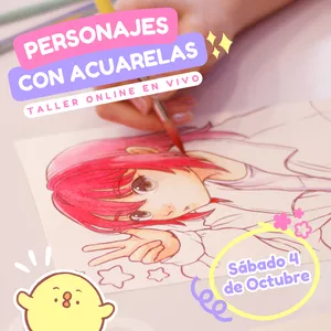 Imagen de portada para Curso online TALLER ONLINE: Pinta personajes con acuarelas