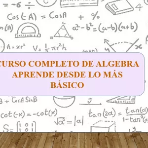 Imagen de portada para Curso online Aprende ALGEBRA desde CERO - El mejor curso en línea