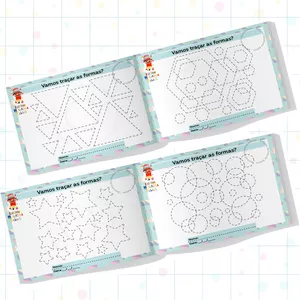 Imagem de capa para o Ebook Atividades Traçando as Formas