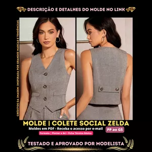 Imagem de capa para o Curso online ⭕❌[Molde em PDF] - Colete Social Zelda ID 2971333 [PP ao G5]✨