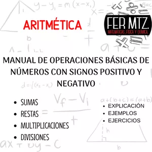 Imagen de portada para Ebook OPERACIONES DE NÚMEROS CON SIGNO (ARITMÉTICA)