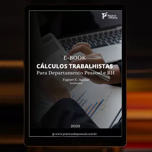 Imagem de capa para o Ebook E-book Cálculos Trabalhistas para Departamento Pessoal e Rh