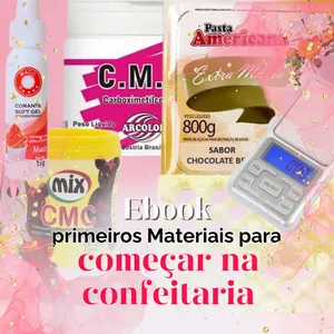 Imagem de capa para o Curso online Ebook primeiros Materiais para começar na confeitaria