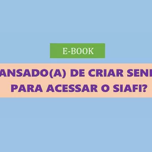 Imagem de capa para o Ebook E-book SIAFI